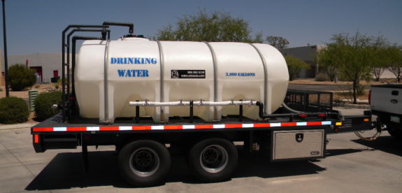 Potable emergency water storage tanks